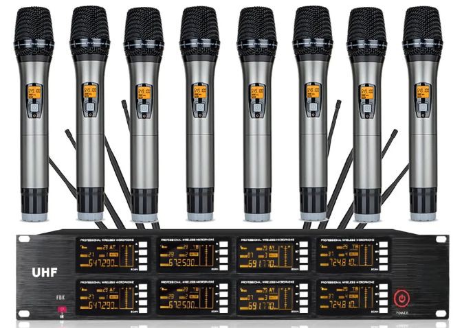 8CH Wireless Handheld Microphone System