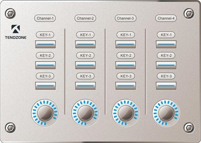 Панель управління з ручками та кнопками